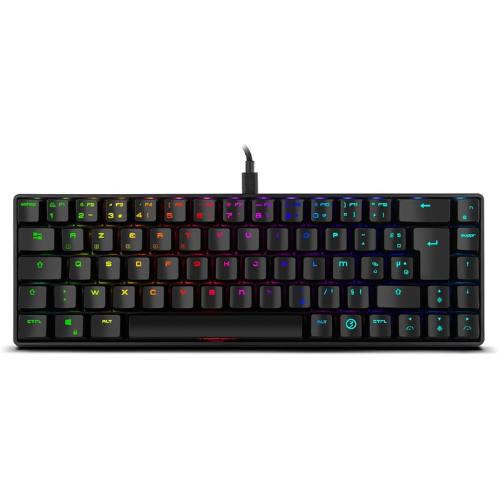 Ozone Gaming Gear Double TAP: Клавіатура + Миша для ігор, RGB підсвітка, AVAGO сенсор, 4000 DPI