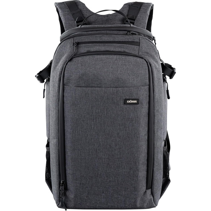 Рюкзак для фототехніки Dörr Prag Pro 20L та Prag Go 16L, водонепроникний, з відділенням для ноутбука 16 дюймів, для дзеркальних/зеркалоподібних камер, гнучкою внутрішньою перегородкою, тримачем для штатива, дронів, міцний та легкий, сірий
