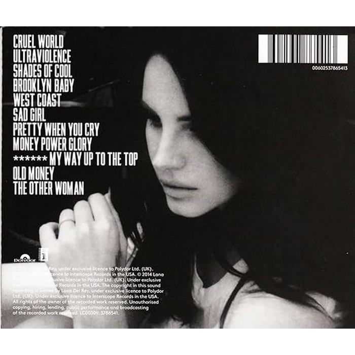 Lana Del Rey - Ultraviolence [Вінілова платівка LP] + MP3 код