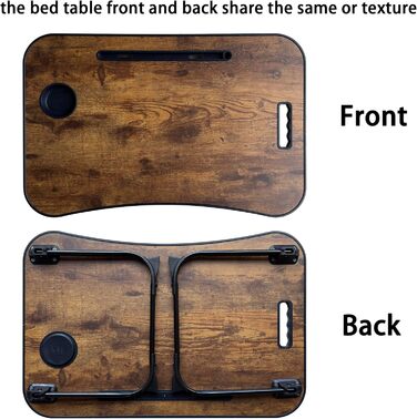 Зручний столик-підставка для ноутбука та їжі в ліжко/на диван (жовтий)