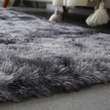 OYIMUA High-Pile Rug 120×160 cm Beige, Modern Fluffy Rug Living Room, Children's Room, Decoration, Bedroom, Hallway, Runner, Outdoor Rug, Faux Fur Rug, Shaggy, Solid Color, Bed Runner Beige 120 x 160 cm
