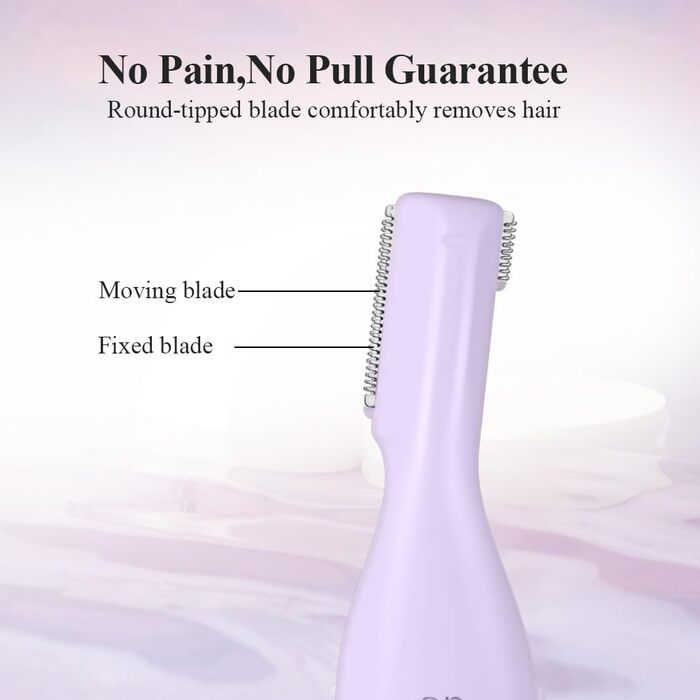 TOUCHBeauty AG-1658W: Професійний триммер для тіла та обличчя (білий/фіолетовий)