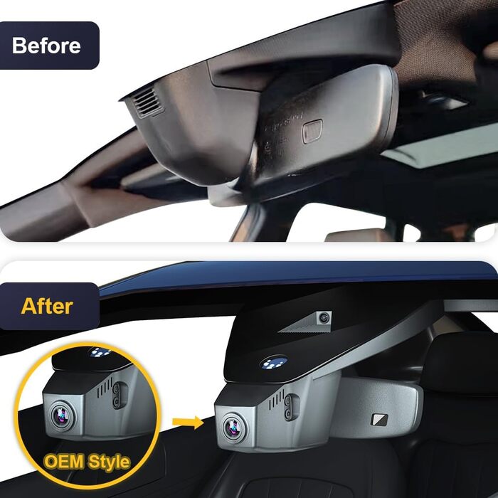 Автореєстратор Fitcamx 4K UHD для VW Tiguan 2016-2024 (HD2-6108) — OEM відеореєстратор з WiFi, G-сенсором, паркуванням та карткою пам'яті 64GB, Plug & Play