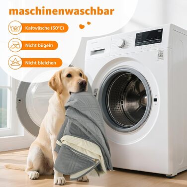 Водонепроникний коврик для собак Pick For Life, 97x190 см, сірий. Захист дивану та ліжка, легко миється. Підходить для великих та маленьких собак