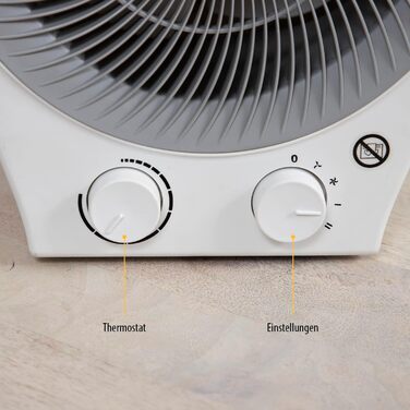Tristar KA-5140 2-в-1: Електричний обігрівач та вентилятор - 4 режими, 2000 Вт, білий