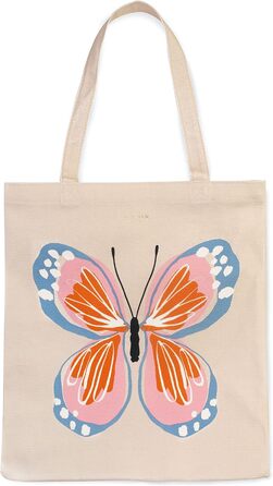 Велика жіноча сумка-тоут Kate Spade New York з канви, для пляжу та школи, Garten Schmetterling