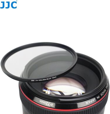 Фільтр JJC UV, 49 мм, ультратонкий, багатошарове покриття, захист від УФ, для об'єктивів Canon Sony DSLR з різьбою 49 мм (сріблястий)
