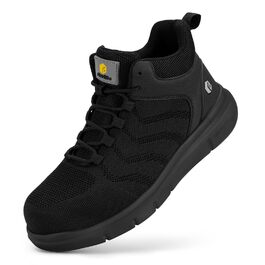 Черевики безпеки чоловічі FitVille широкі з металевим носком, дихаючі, антиковзкі, захисні, 43 EU, чорні
