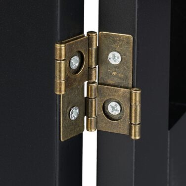 Захисне ворота для собак Relaxdays, 70 x 154 см, 3 панелі, складане, з ніжками, регульоване, чорний MDF