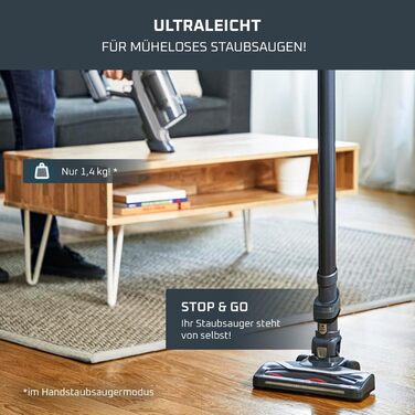 Бездротовий пилосос Rowenta X-Pert 6.60: акумуляторний, 100W, 45 хв роботи, без мішка, LED-насадка, легкий, 0,55 л, насадка для щілин, кріплення, чорний, RH6831EO (сірий/срібний)