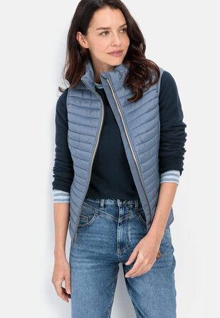 Жилет жіночий Camel Active зі стеганого переробленого поліаміду (50, Димчасто-блакитний)