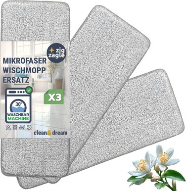 Система чистої води: комплект для миття підлоги, самоочищення, мікрофібра (3 мікрофіброві серветки)