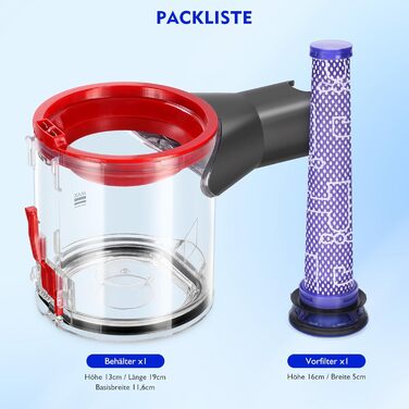 Замінний контейнер для пилососів Dyson V7 V8 SV11 SV10 (967699-01)