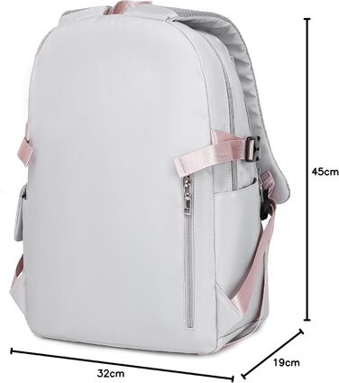 Жіночий рюкзак Acmebon для ноутбука, місткий, модний, сірий
