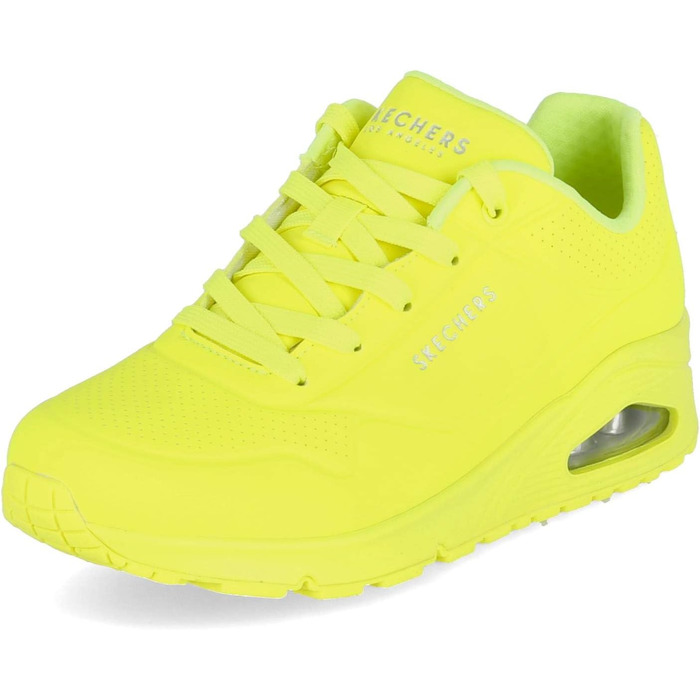 Жіночі кросівки Skechers UNO Night Shades, 42 EU, Durabuck, неоновий жовтий