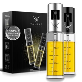 VALUXE® Розпилювач для олії з нержавіючої сталі та скла - 2 в наборі. Преміум пульверизатор для олії для кухні та приготування їжі