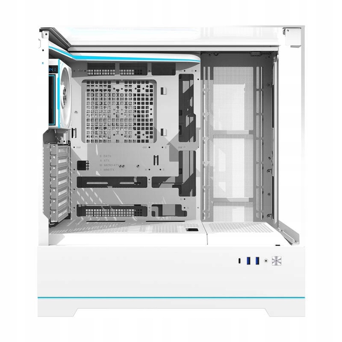 Корпус для ПК darkFlash DY450 Pro White Big Tower ATX, з aRGB вентиляторами