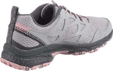 Дитячі кросівки Skechers 40 EU сірі зі шкіри та сітчастої тканини з рожевою окантовкою