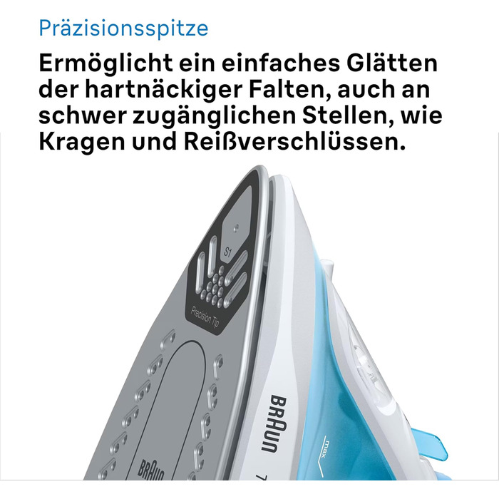 Праска Braun TexStyle 1 SI1019RD: потужна та зручна, з антипригарним покриттям, 120 г/хв, для використання з водопровідною водою, швидкий нагрів, 220 мл, 1900 Вт