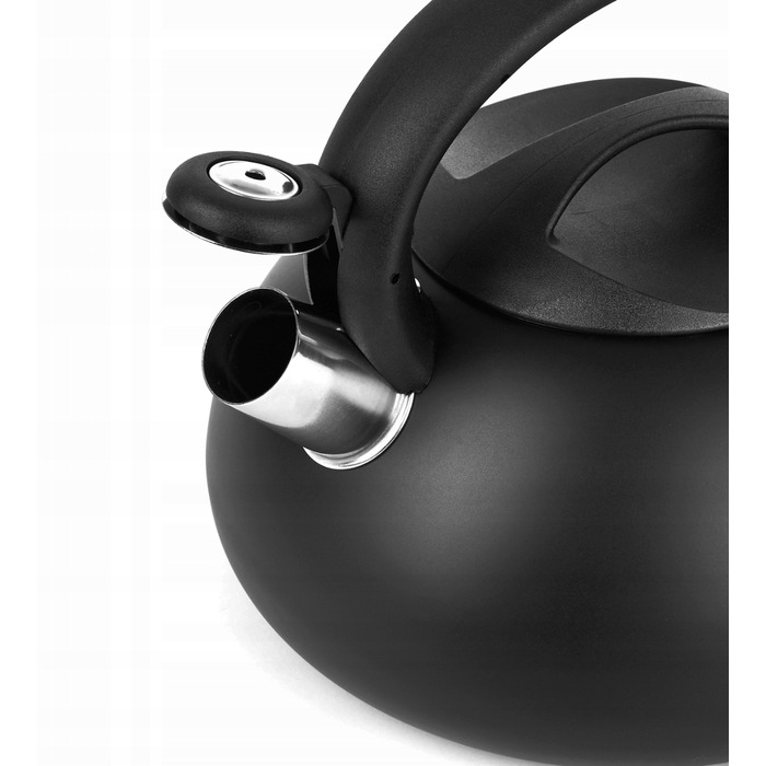 Класичний сталевий чайник Hoffner, 2,5 л, чорний