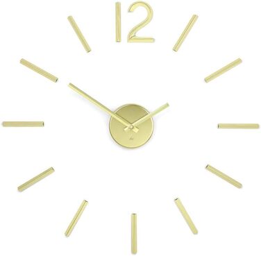 Настінний годинник Umbra Blink із латуні, мінімалістичний дизайн, DIY кварцовий механізм, наклейки-цифри, без рамки, для кухні, офісу, спальні та вітальні
