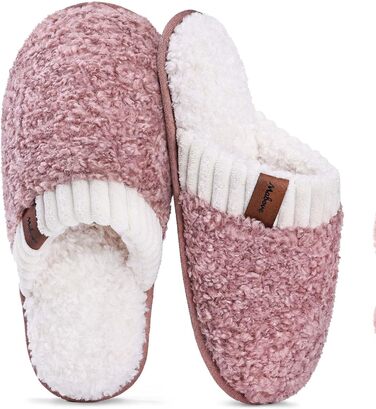 Тапочки жіночі Mabove Hausschuhe з м'якою устілкою Memory Foam, теплі зимові, для дому (40/41 EU, Рожевий)