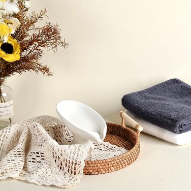 Керамічна мильниця Umlaca з самостійним осушенням, у формі листка, вінтажний дизайн, для кухні, ванної кімнати, душу, білий мармур