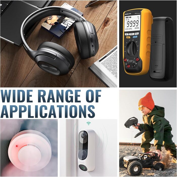 Зарядний пристрій BONAI для акумуляторів 9 слотів LCD, універсальний, інтелектуальний зарядний акумулятор з функцією розряду для AA/AAA/9V NI-MH акумуляторів