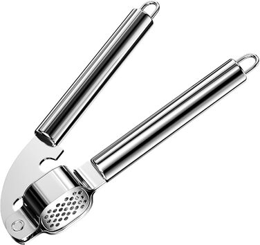 Пресс для часнику Newaner з нержавіючої сталі, 20 см. Практичний кухонний аксесуар, легко миється, міцний та надійний