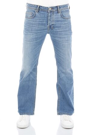 Чоловічі джинси LTB Stretch Timor Bootcut, блакитні/чорні, розміри 28-40, Aiden Wash (53632)