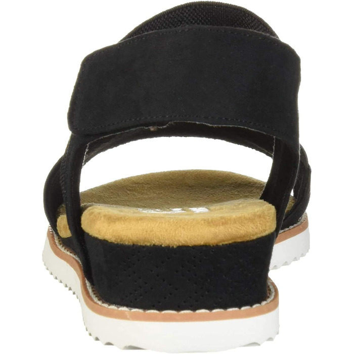Сандалі жіночі Skechers Desert Kiss чорні 39 EU з мікрофібри та замші Gore-Tex