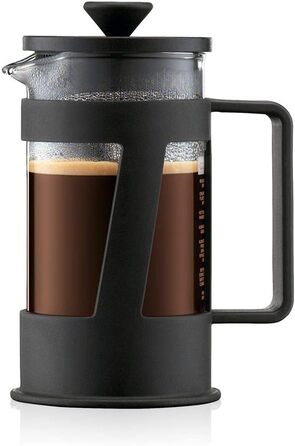 Bodum CREMA Френч-прес для кави, 0.35 л, нержавіюча сталь, чорний