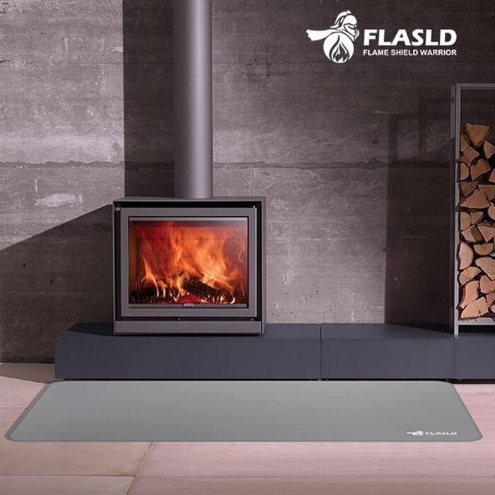 FLASLD Deck Grill Mat - 91x124cm - Washable & Grease-Proof - Protects Decks & Patios