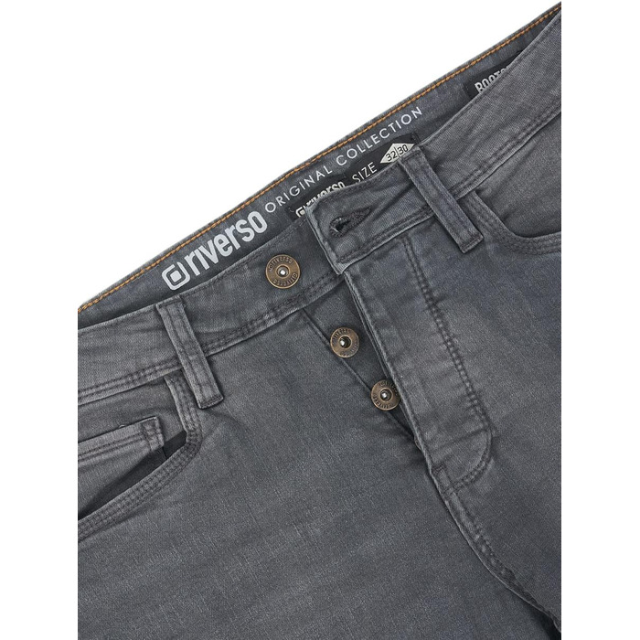 Чоловічі джинси Riverso Falko Bootcut Stretch Denim (чорний, синій, сірий) 29-40