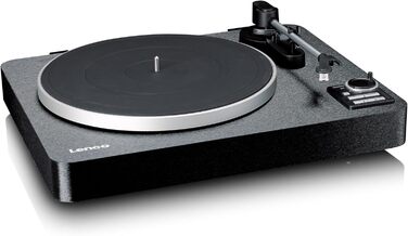 Програвач вінілу Lenco LBT-188 Bluetooth коричневий: цифрове кодування на MP3, ремінний привід, 2 швидкості (33/45 об/хв), антискейтинг