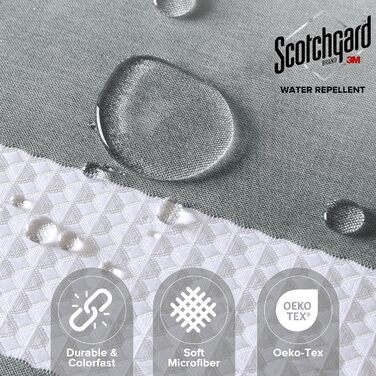 Шторка для душу Madison Park Spa Waffel з тканини з обробкою 3M Scotchgard, 182.9 x 182.9 см, Бежевий колір