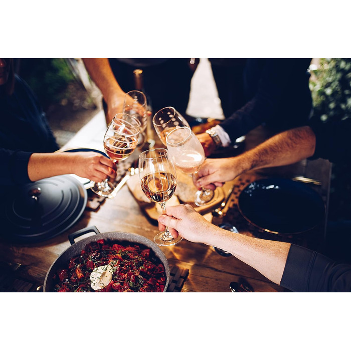 Набір келихів для білого вина Mikasa Cheers Kristall, 4 шт, 450 мл, сріблястий