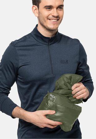 Жилет чоловічий Jack Wolfskin Pack & Go Weste, M, Greenwood