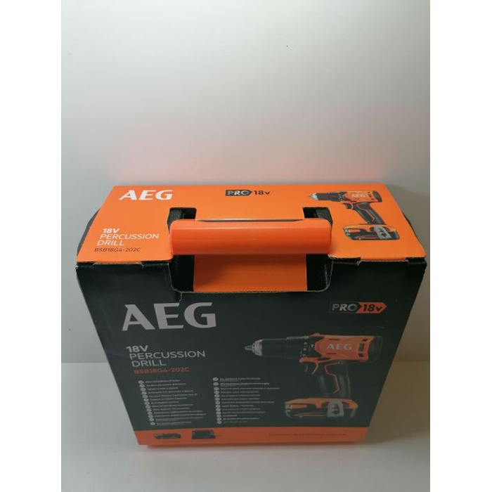 Ударний дриль-шурупокрут AEG 18V з 2 акумуляторами по 2Аг