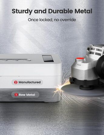 Сейф VAYDEER з таймером та металевим замком: цифровий детокс, захист від телефонів, USB-C, дитячий замок, чорний