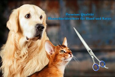 Професійна ножиця для грумінгу собак та котів, 8.5 дюймів, нержавіюча сталь