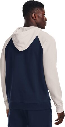 Чоловічий худі Under Armour Rival Wordmark Colorblock Academy/Onyx White, розмір L