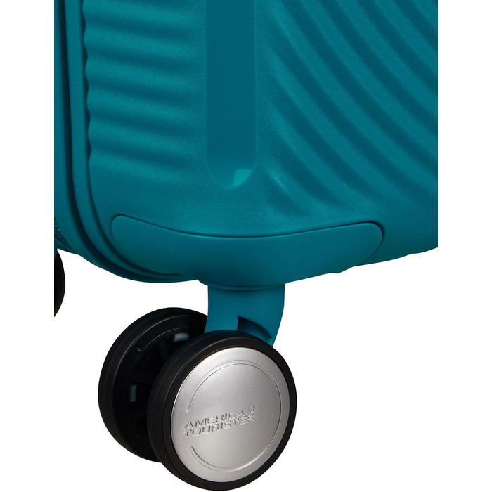 Чемодан American Tourister Hartschalenkoffer 77 см, великий, на 4 колесах, з TSA-замком, розширюваний, легкий, 97/110 л, чорний (Bass Black).