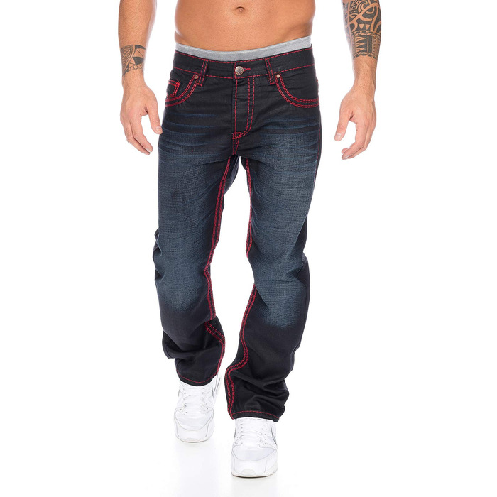 Чоловічі джинси Rock Creek преміум класу, чорні, модель RC-2092, 34W/32L