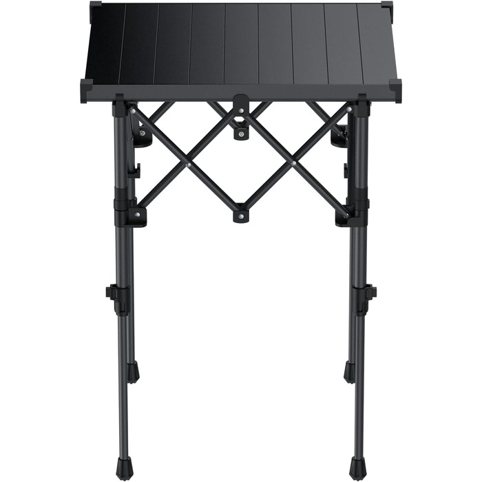 Складаний туристичний стіл Funykich 82x40 см, регулювання висоти (44/70 см), з сітчастою кишенею, для пікніка, кемпінгу, BBQ, саду