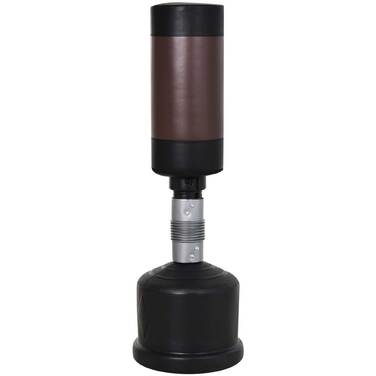 HOMCOM Standboxsack Boxpuppe Height Adjustable 158-186 cm, Punching Dummy for Training, Punching Partner, Black and Brown