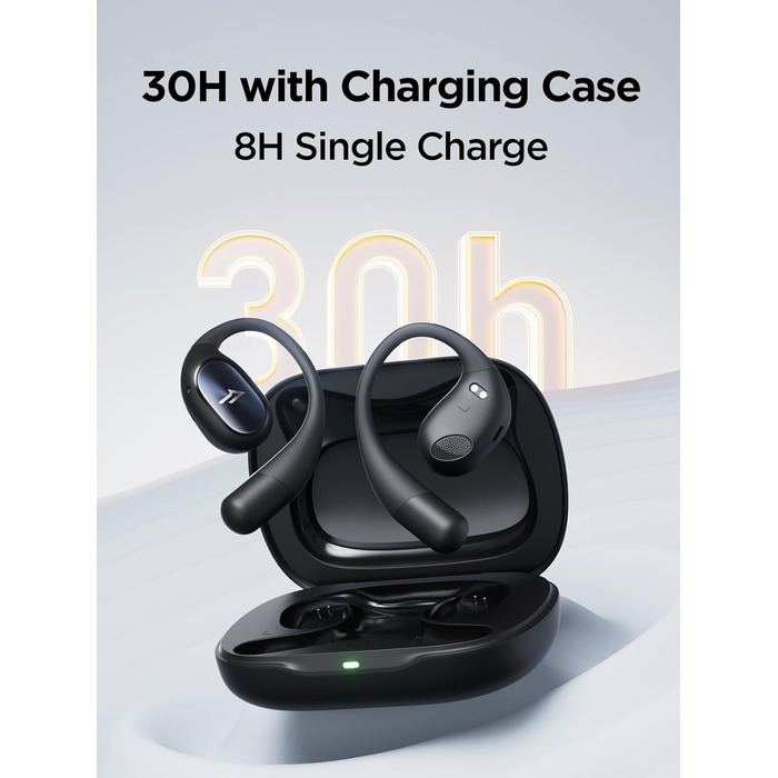 Навушники 1MORE S31 Open Ear Bluetooth 5.3, спортивні, бездротові, ENC мікрофон, 38 годин, IPX5, потужний бас, чорні