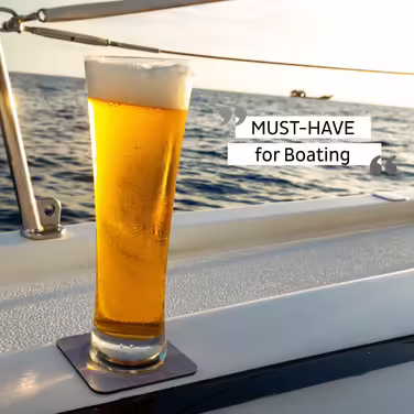 silwy® Magnet Glasses, fine crystal glasses with perfectly integrated magnets and metallic Nano-Gel coasters (Beer // 0.3 liters)