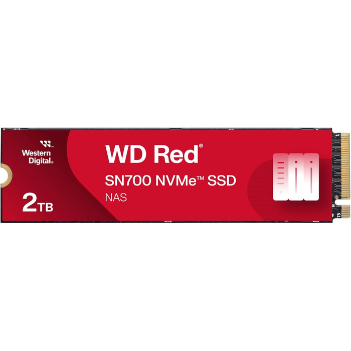 WD Red SN700 2TB NVMe SSD для NAS - висока швидкість та надійність