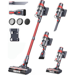 Бездротовий акумуляторний пилосос SunSare 450W з LED-дисплеєм, потужність 40000Pa, для підлоги, килима, шерсті тварин